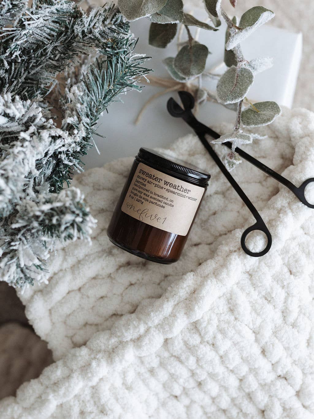 Sweater weather- soy wax candle