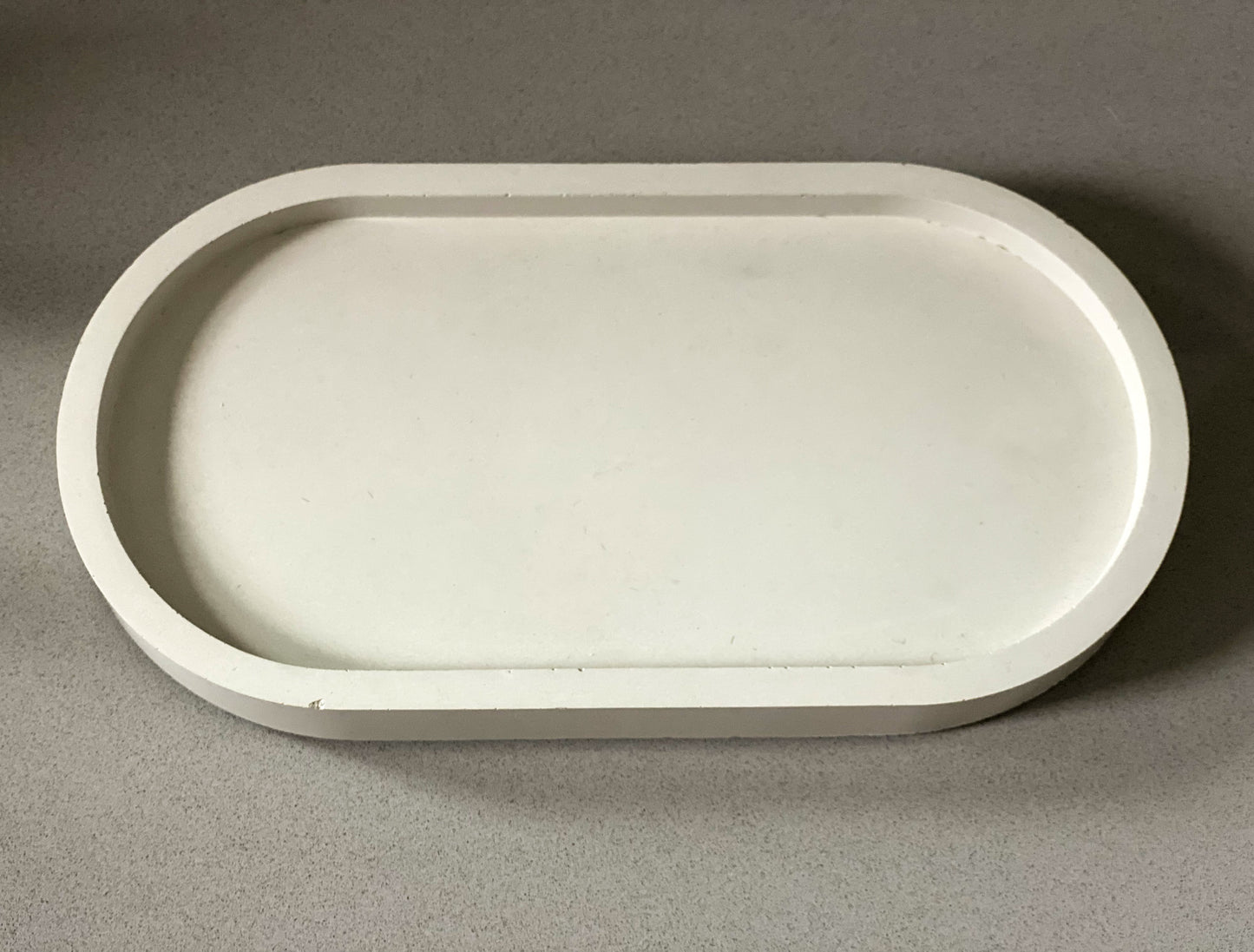 Handmade Concrete Oval Tray