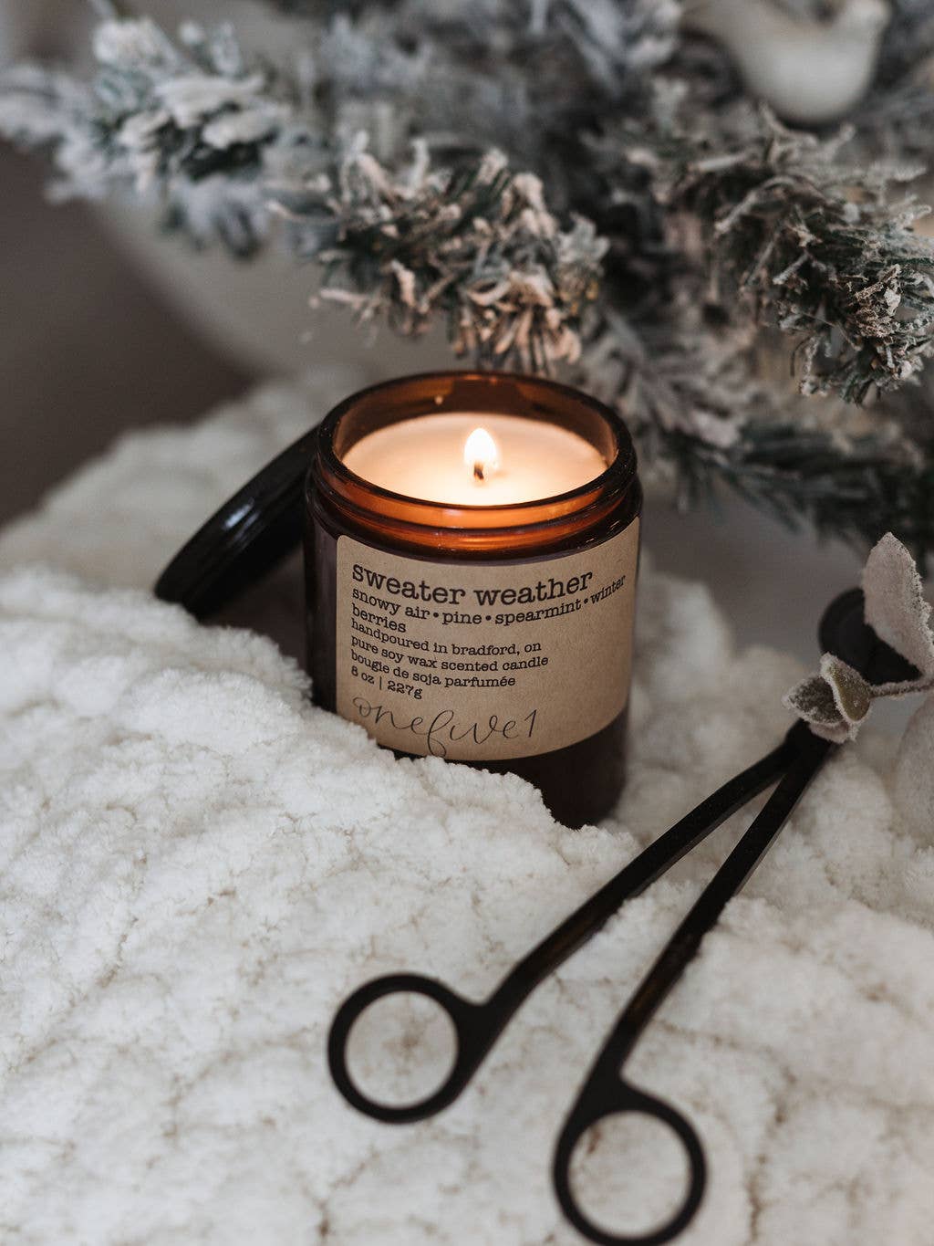 Sweater weather- soy wax candle