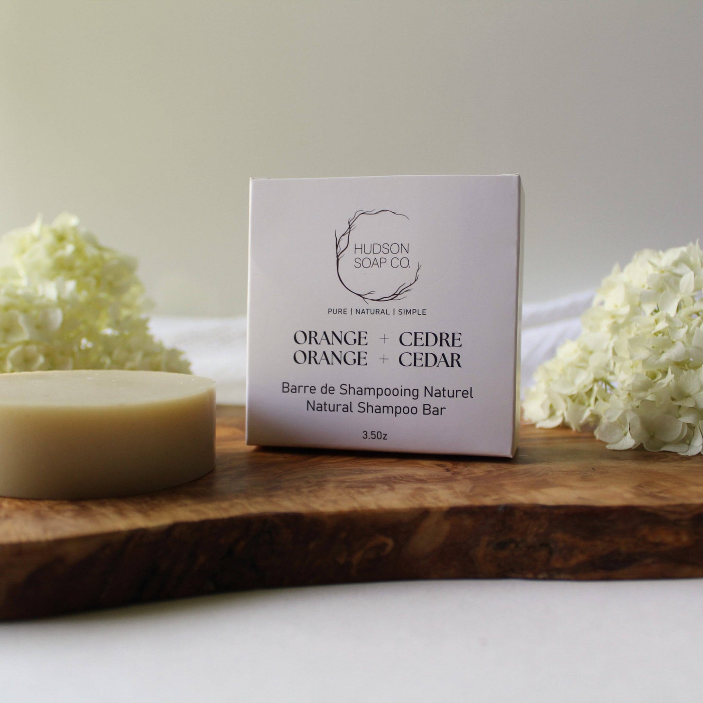 SHAMPOO BAR | natural soap: Orange + Cedar