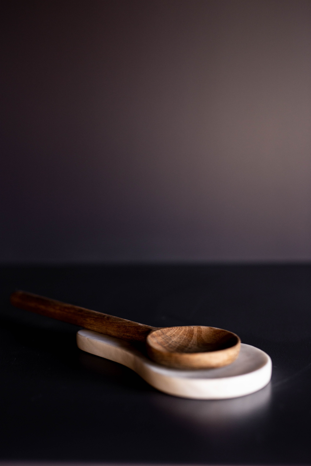 Hand Cut Marble Spoon Rest