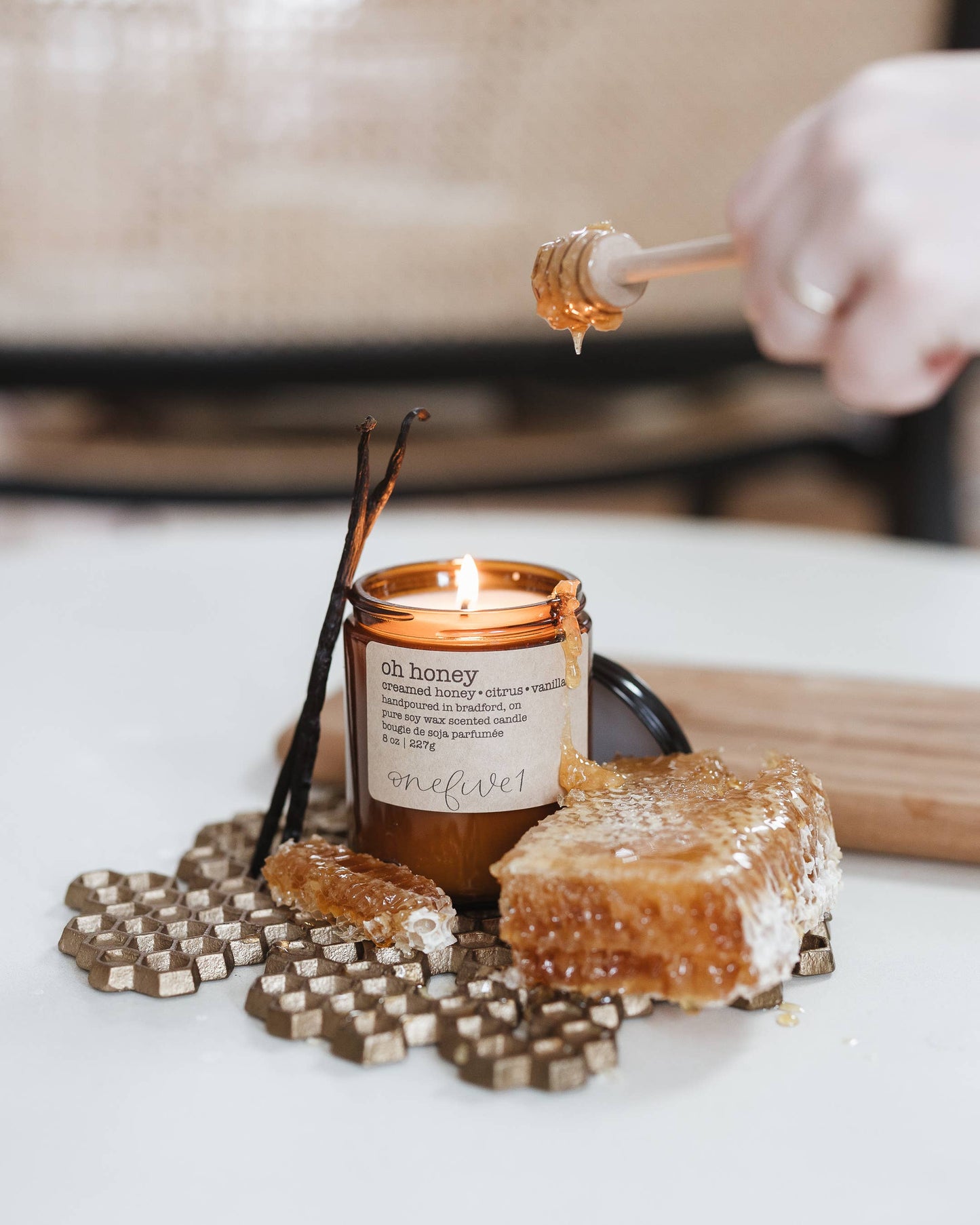 Oh honey- soy wax candle