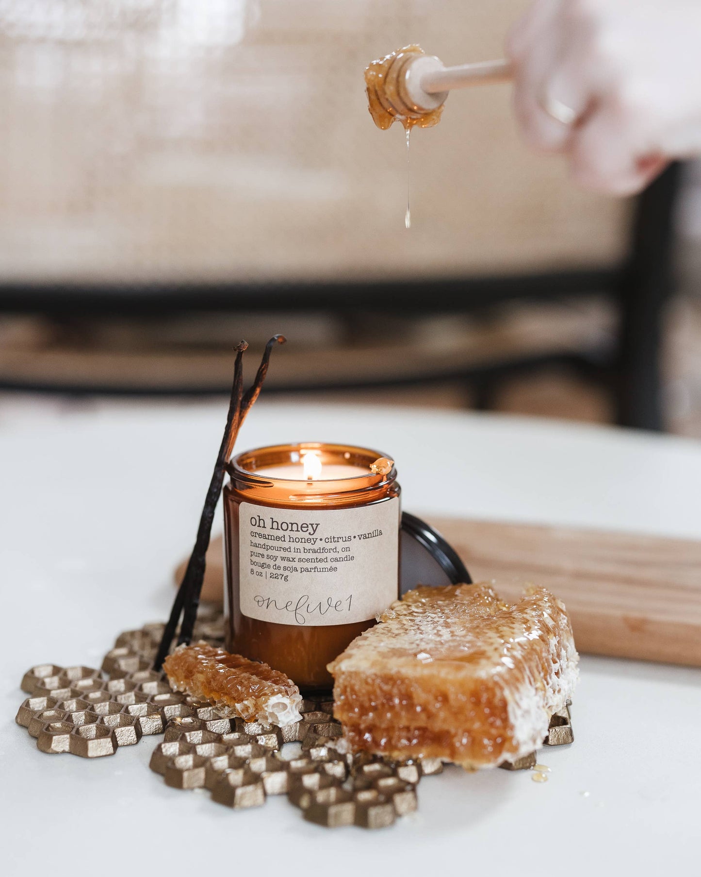 Oh honey- soy wax candle