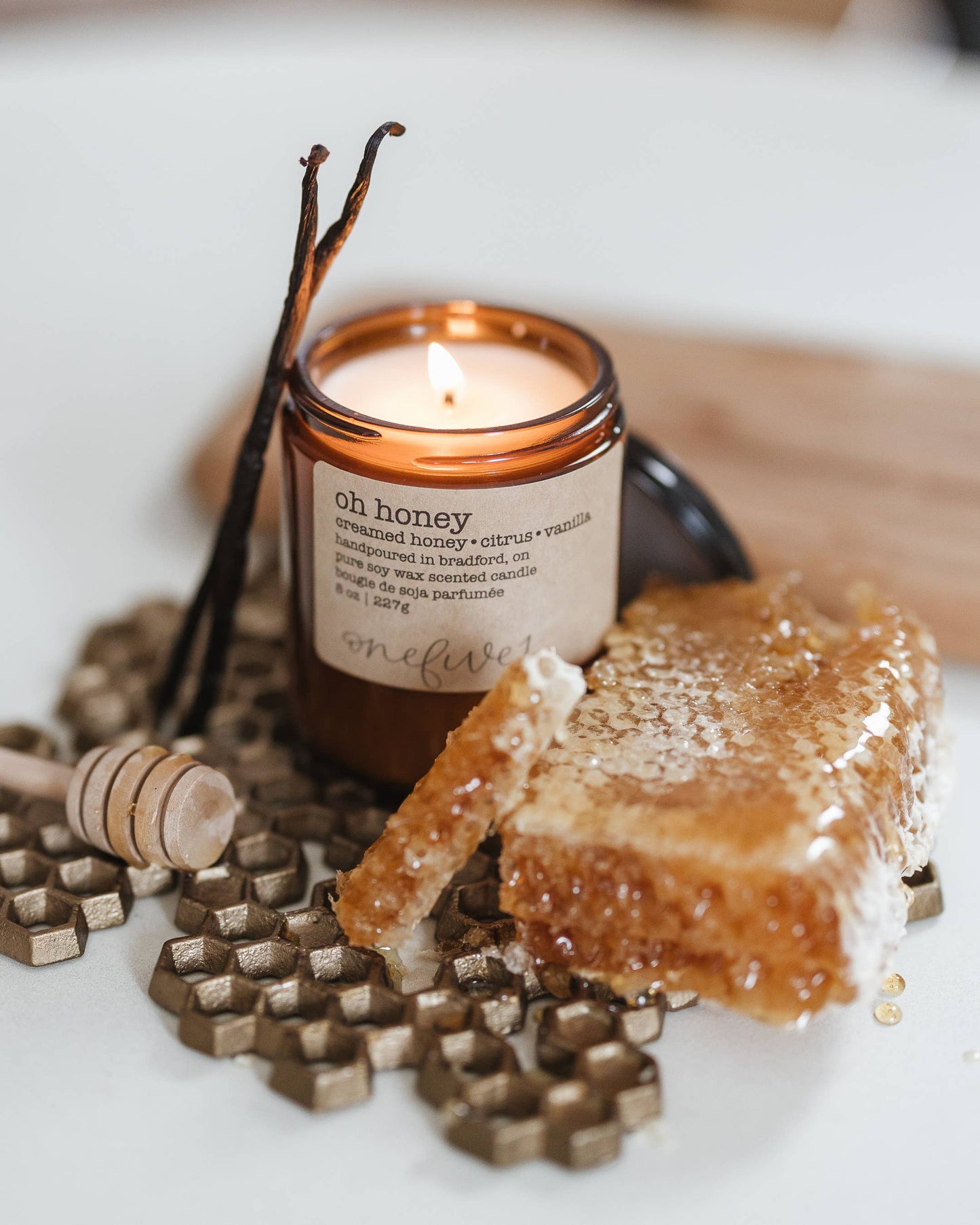 Oh honey- soy wax candle