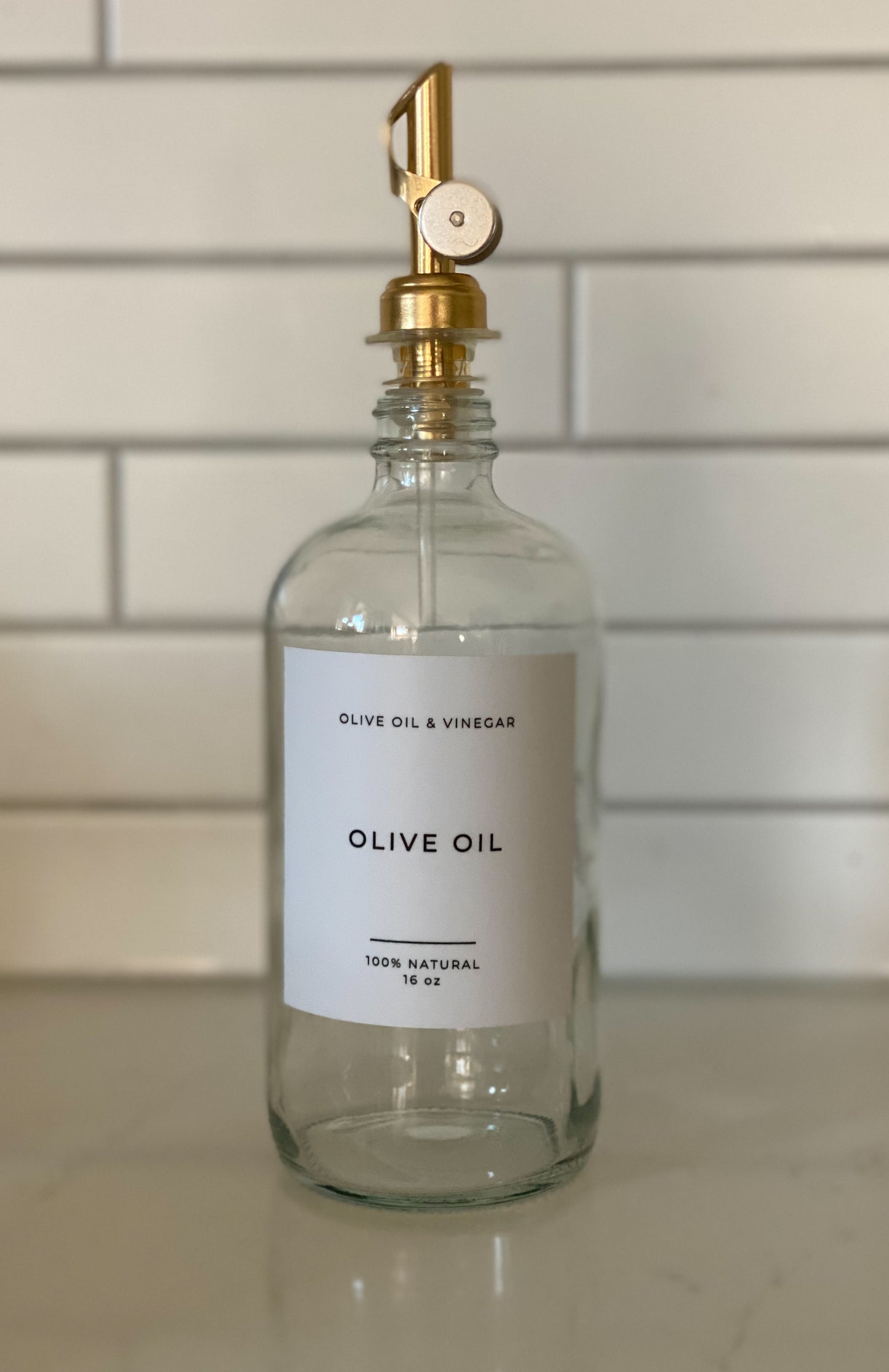 Olive Oil Glass Clear Bottles