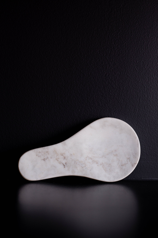 Hand Cut Marble Spoon Rest