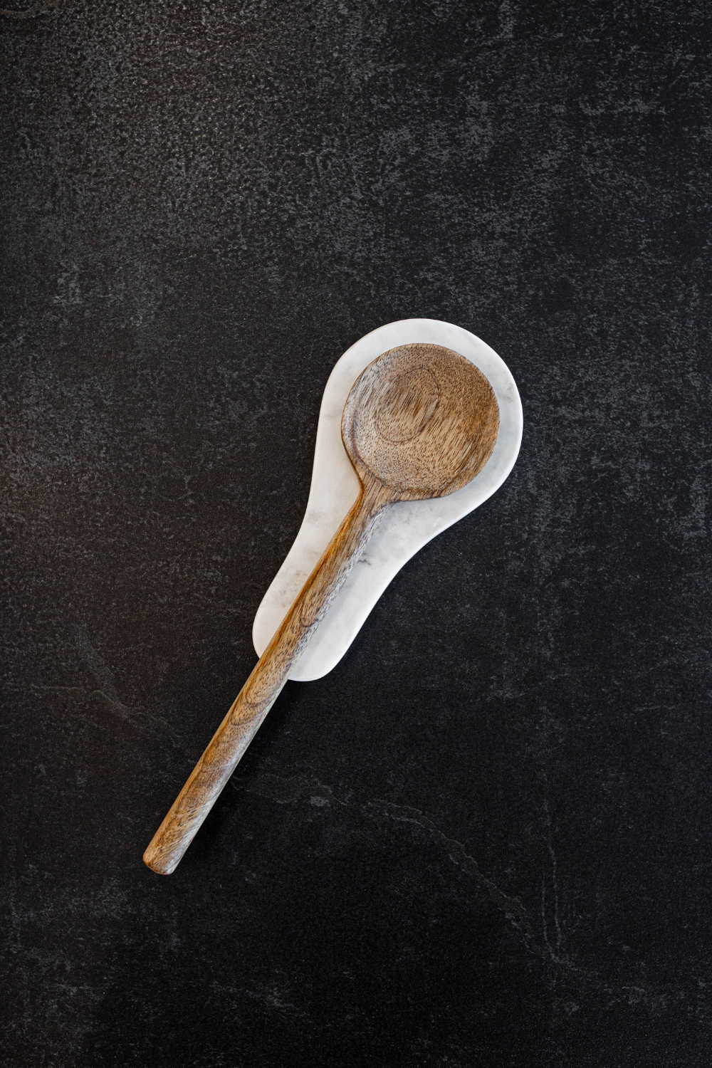 Hand Cut Marble Spoon Rest