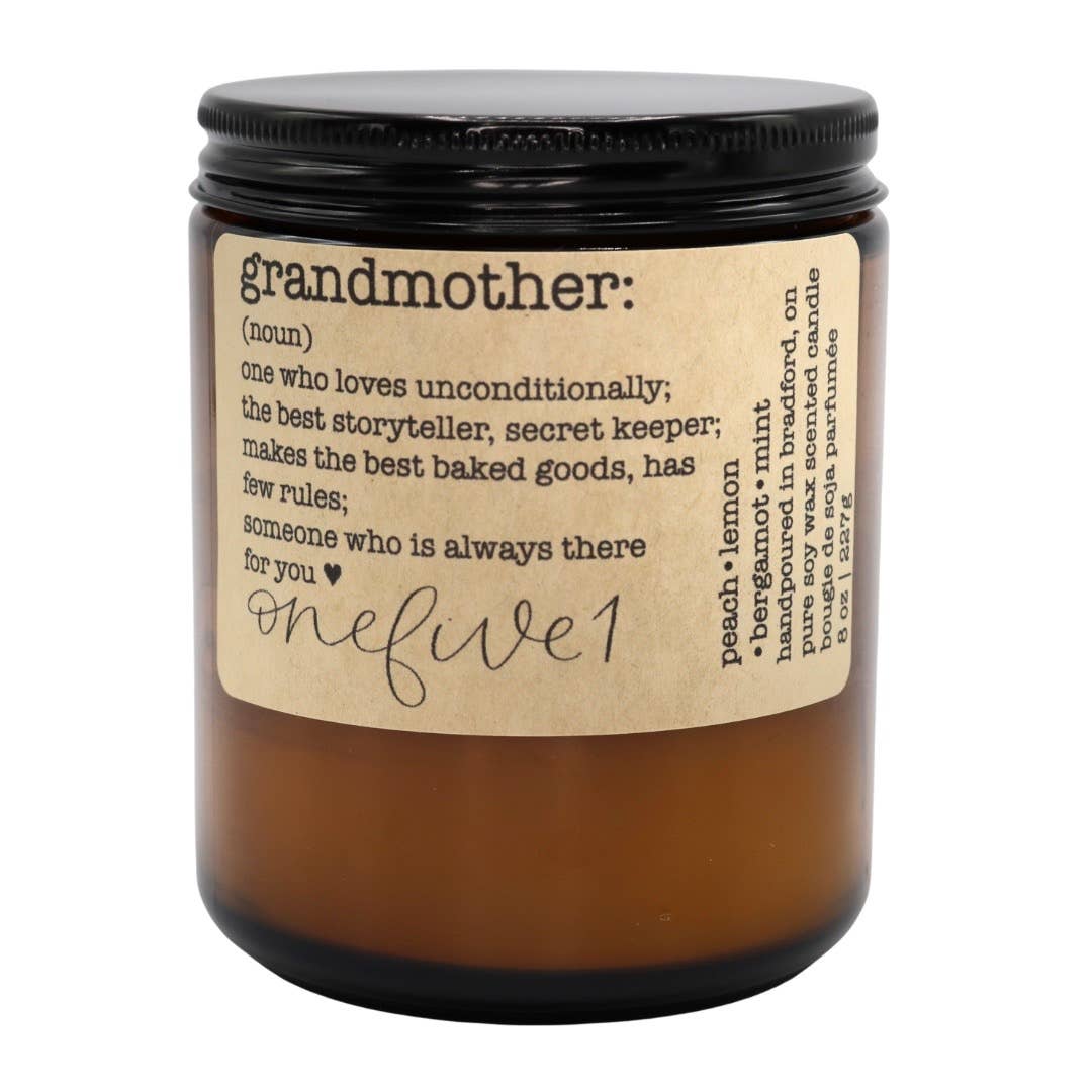 Grandmother definition soy candle