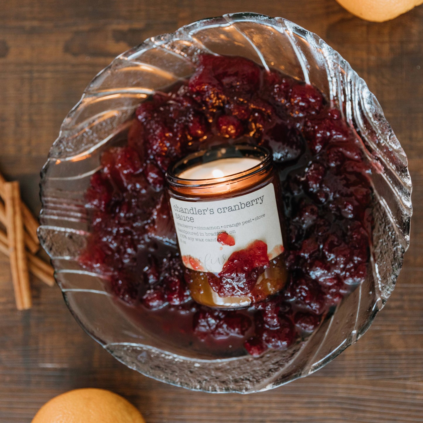 Chandler's cranberry sauce- soy wax candle | FALL