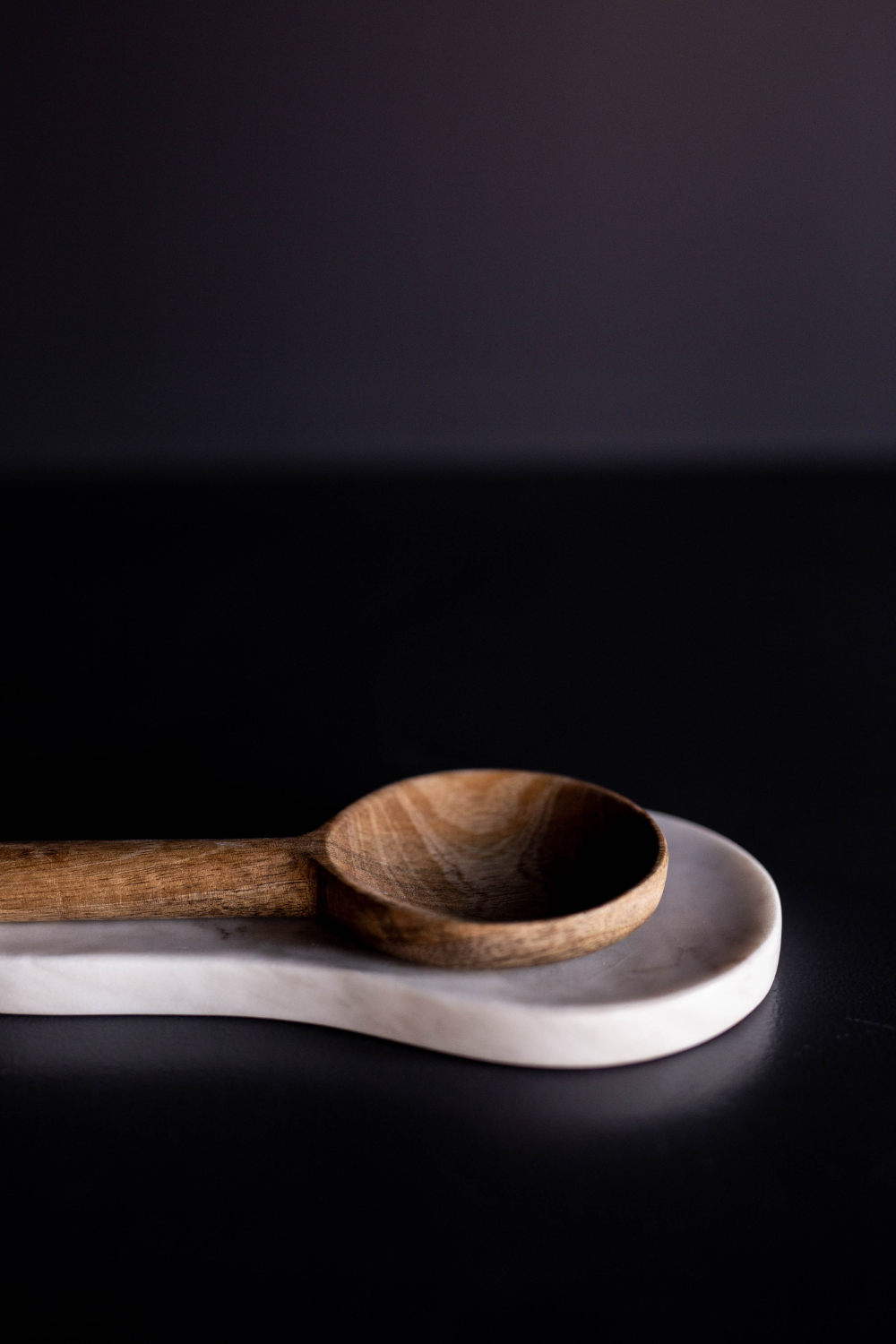 Hand Cut Marble Spoon Rest