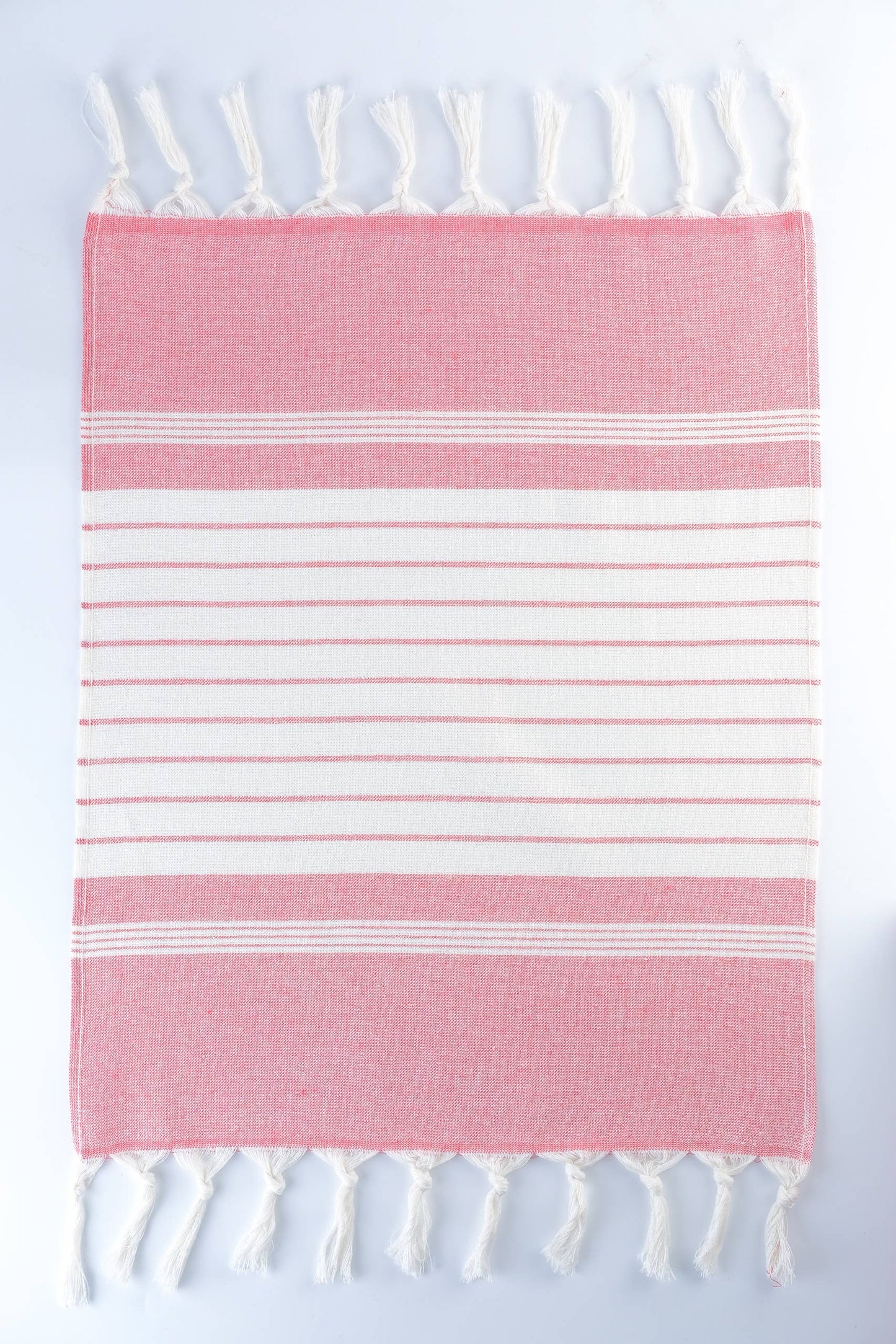 Darya Turkish Cotton Kitchen / Hand Towel  23x17 in: Red