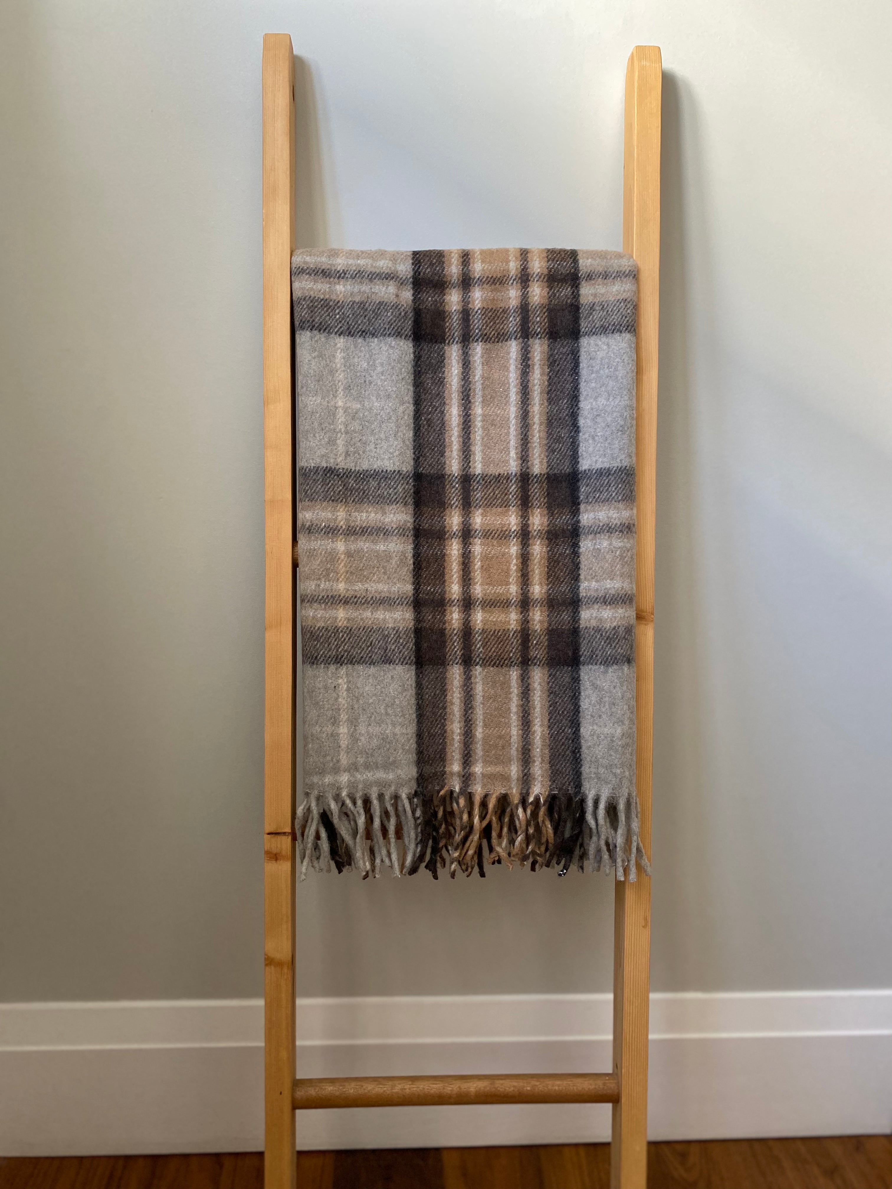 Recycled Wool Knee Blanket in Mackellar Tartan Fox and Bear Home