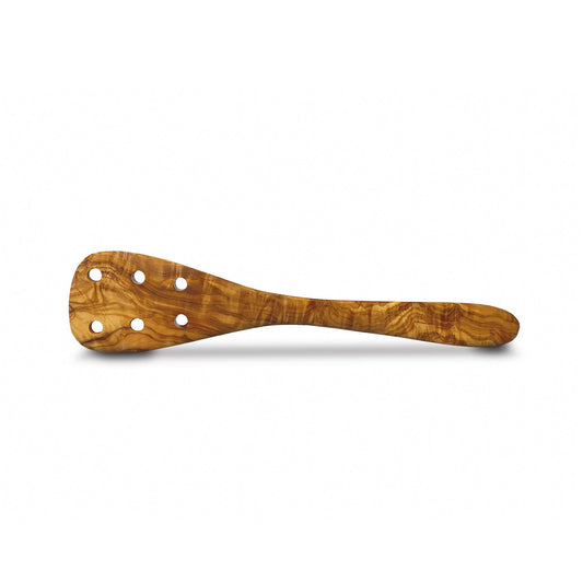 Olive Wood Spatula With Holes 30 cm