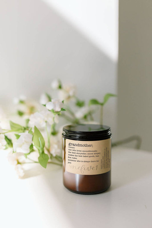 Grandmother definition soy candle