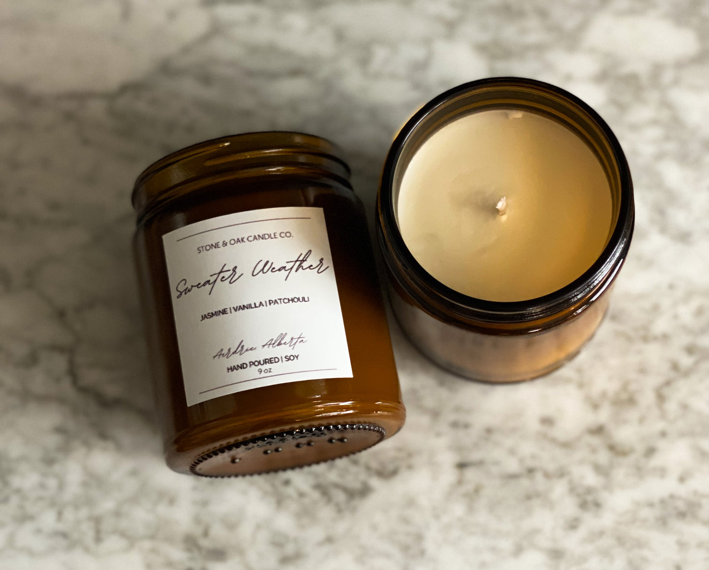 Stone and Oak Candle Co. Hand Poured Soy Candles 9oz