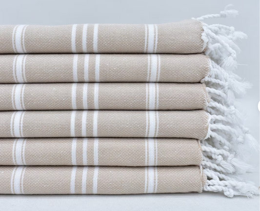 Beige Turkish Tea Towel