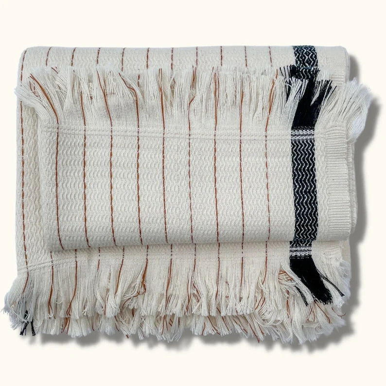 Pin Stripe Textured Turkish Towels