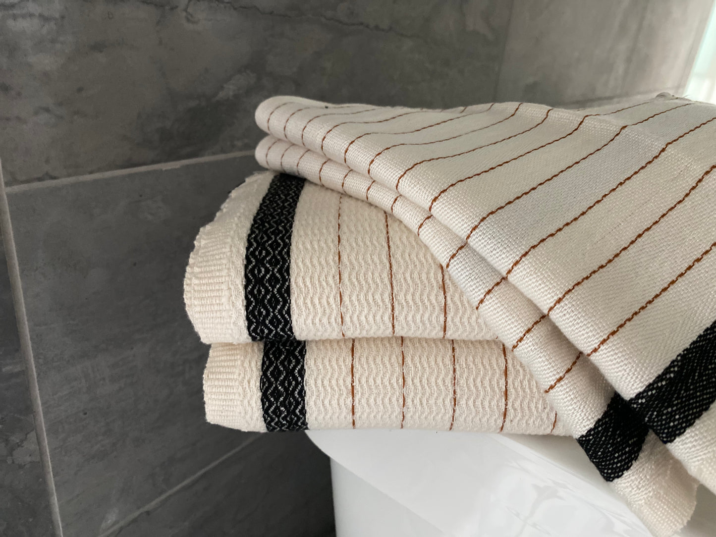 Pin Stripe Textured Turkish Towels